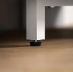 MOBILE TV AD ANGOLO PER 47" MAX CON 2 RIPIANI APERTI, IN LEGNO, 110X36X45 CM, BIANCO