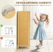 MOBILETTO BAGNO SALVASPAZIO IN LEGNO CON ARMADIETTO, 2 ANTE E 2 RIPIANI APERTI, 50X29X92 CM