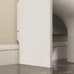 MOBILE SOPRA WC CON 3 MENSOLE CHIUSE E RIPIANO APERTO, IN LEGNO, 65X22X161 CM, BIANCO