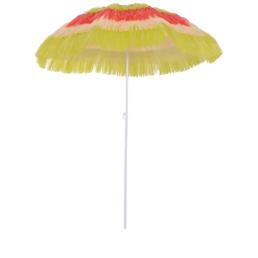 OMBRELLONE HAWAIANO PORTATILE TETTUCCIO Ø160 CM IMPERMEABILE ALTEZZA FINO 180 CM