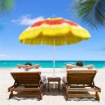 OMBRELLONE HAWAIANO PORTATILE TETTUCCIO Ø160 CM IMPERMEABILE ALTEZZA FINO 180 CM
