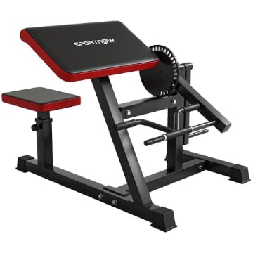 PANCA ROMANA 2 IN 1 PER CURL E TRICIPITI CON SEDILE A 5 LIVELLI E 25 REGOLAZIONI NERO