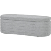 PANCA FONDO LETTO IN TESSUTO TEDDY CON VANO CONTENITORE 116X41X40.5 CM GRIGIO CHIARO
