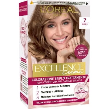 L'OREAL TINTA CAPELLI EXCELLENCE CREME CON ACIDO IALURONICO N.7 BIONDO OKX
