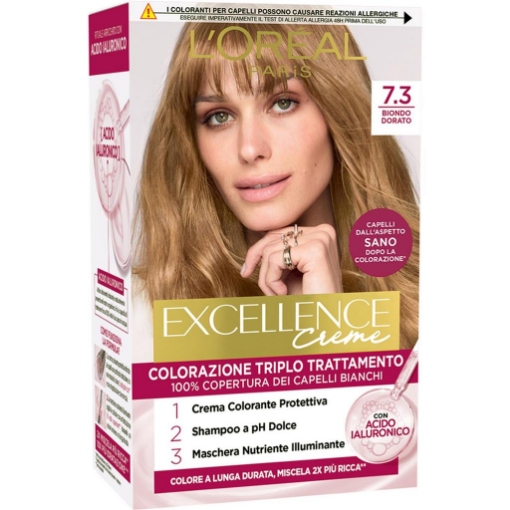 L'OREAL TINTA CAPELLI EXCELLENCE CREME CON ACIDO IALURONICO N.7.3 BIONDO DORATO OKX