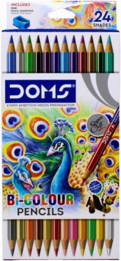 DOMS SET 12 MATITE COLORATE BI-COLOUR (24 COLORI) OKX