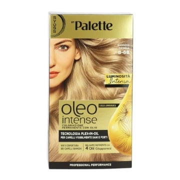 PALETTE SYOSS TINTA PER CAPELLI OLEO INTENSE COPERTURA DEI CAPELLI BIANCHI 100 % SENZA AMMONIACA N.8.68 BIONDO SABBIA OKX