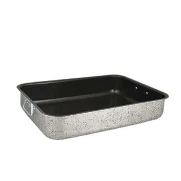 MA MAISON TEGLIA FORNO ROSTIERA LINEA ALESSIA 33X24,5X6,5 CM SPESSORE 1,10 MM ANTIADERENTE E ANTIGRAFFIO IN ALLUMINIO 
