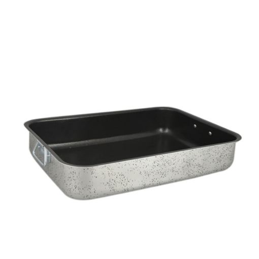 MA MAISON TEGLIA FORNO ROSTIERA LINEA ALESSIA 33X24,5X6,5 CM SPESSORE 1,10 MM ANTIADERENTE E ANTIGRAFFIO IN ALLUMINIO 