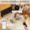 RISCALDATORE A CONVEZIONE 2000W TEMPERATURA REGOLABILE CON TELECOMANDO, TIMER 24H E SETTIMANALE, NERO