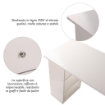 SCRIVANIA CON CASSETTI E RIPIANI PORTAOGGETTI 120 X 49 X 72 CM BIANCO