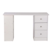 SCRIVANIA CON CASSETTI E RIPIANI PORTAOGGETTI 120 X 49 X 72 CM BIANCO