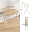 SCRIVANIA PIEGHEVOLE CON RIPIANO PER MONITOR 81.5X62X86.5 CM LEGNO E BIANCO