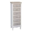 CHARM CASSETTIERA A 6 CASSETTI 40X30XH112 CM COLORE BIANCO E CREMA OKX