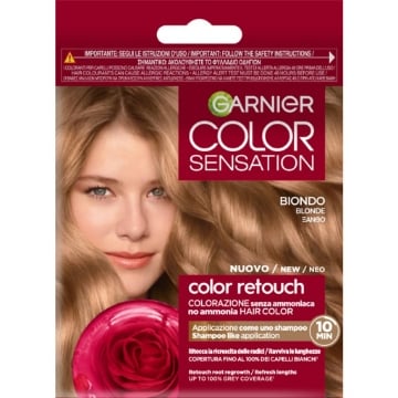 GARNIER COLOR SENSATION TINTA RETOUCH SENZA AMMONIACA COPERTURA 100% DEI CAPELLI BIANCHI N.7.0 BIONDO OKX