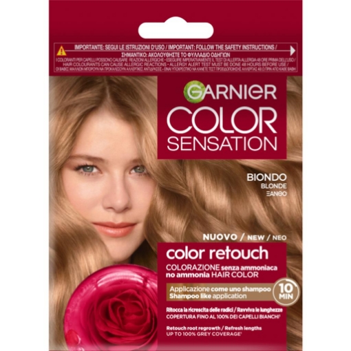 GARNIER COLOR SENSATION TINTA RETOUCH SENZA AMMONIACA COPERTURA 100% DEI CAPELLI BIANCHI N.7.0 BIONDO OKX