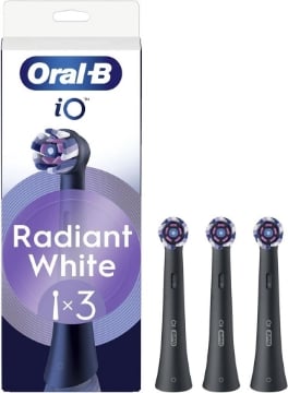 ORAL-B TESTINE RADIANT WHITE RICAMBIO PER SPAZZOLINO ELETTRICO 3 PZ COLORE NERO OKX
