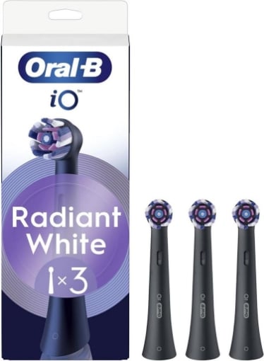 ORAL-B TESTINE RADIANT WHITE RICAMBIO PER SPAZZOLINO ELETTRICO 3 PZ COLORE NERO OKX