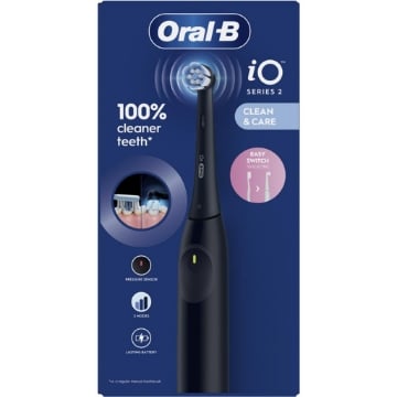 OREAL-B SPAZZOLINO ELETTRICO IO SERIES 2 CLEAN E CARE COLORE NERO OKX