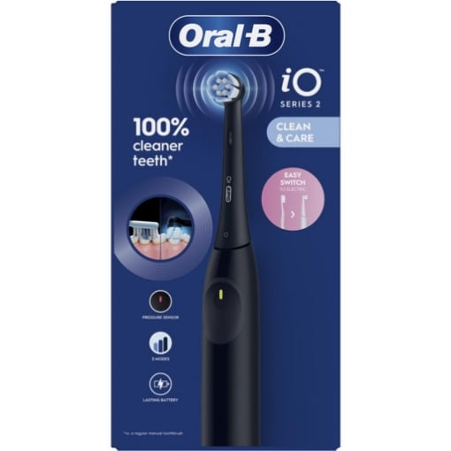 OREAL-B SPAZZOLINO ELETTRICO IO SERIES 2 CLEAN E CARE COLORE NERO OKX