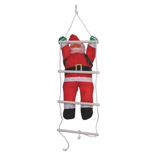 BABBO NATALE DA ARREDO ESTERNO TESSUTO IMPERMEABILE SU SCALA DIMENSIONI 28 X 103 CM OKX