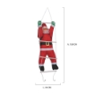 BABBO NATALE DA ARREDO ESTERNO SU SCALA DIMENSIONI 35 X 158 CM OKX