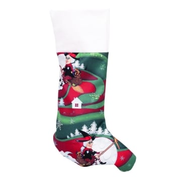 MAURY'S CALZA DI NATALE CON STAMPA BEFANE VOLANTI DI DIMENSIONI 42 CM ASSORTITA OKX