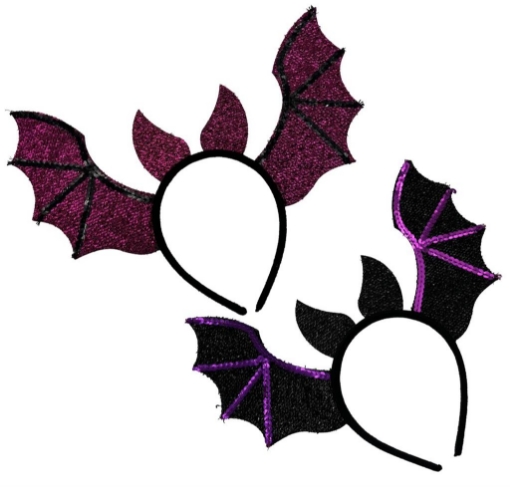 CERCCHIETTO PIPISTRELLO HALLOWEEN COLORE ASSORTITO