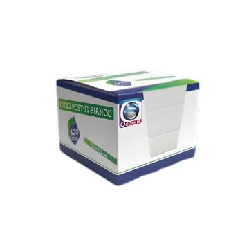 CUBO POST-IT BIANCO 600 PAGINE 7,5 X 7,5 CM IDEALE PER PRENDERE APPUNTI 