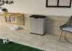 ARMADIO BASSO IN RESINA CON RIPIANI 2 ANTE PER INTERNO E ESTERNO 68X40X85 CM 