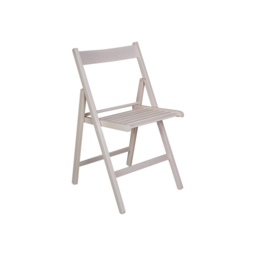SEDIA BIRRERIA IN LEGNO CON SEDUTA A DOGHE COLORE BIANCO OKX