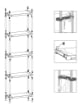 SCAFFALE IN RESINA PVC 4 RIPIANI PORTATA 80 KG ADATTO ALL’UTILIZZO SIA IN AMBIENTI INTERNI CHE ESTERNI 80X40X165 CM