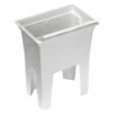 LAVATOIO-LAVAPANNI MONOBLOCCO IN RESINA PP IDEALE SIA PER AMBIENTI ESTERNI CHE PER AMBIENTI INTERNI 59X40X74 CM 