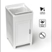MOBILE LAVATOIO IN RESINA RESISTENTE AI DETERGENTI E AGLI ACIDI DI USO COMUNE PER ESTERNO E INTERNO 45X50X85 CM 