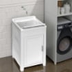 MOBILE LAVATOIO IN RESINA RESISTENTE AI DETERGENTI E AGLI ACIDI DI USO COMUNE PER ESTERNO E INTERNO 45X50X85 CM 