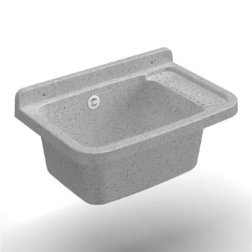 LAVANDINO PILOZZO A MUROSI PRESTA ALL’UTILIZZO SIA IN AMBIENTI INTERNI CHE ESTERNI COLOR GRANITO 50X35X24 CM 