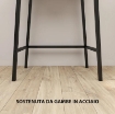 TAVOLO TRUCCO CON SPECCHIO RIBALTABILE E 16 SCOMPARTI STILE INDUSTRIALE, LEGNO E ACCIAIO, 60X40X90 CM