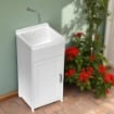 MINI LAVATOIO IN RESINA ESTREMAMENTE COMPATTO E STABILE PER INTERNI E ESTERNI 40LX40PX85H CM