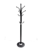 APPENDI ABITI IN METALLO CON GANCI BASE IN PIETRA 176H CM COLORE NERO 
