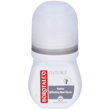 BOROTALCO INVISIBLE DEODORANTE ROLL-ON 0% ALCOOL EFFETTO BARRIERA 48H - BIANCO 50 ML