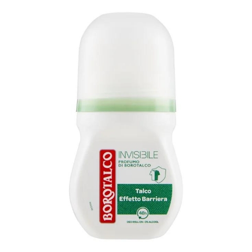 BOROTALCO INVISIBLE DEODORANTE ROLL-ON 0% ALCOOL EFFETTO BARRIERA PROFUMO BOROTALCO 48H - VERDE 50 ML