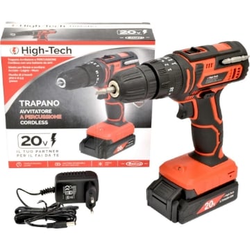 TRAPANO AVVITATORE PERCUSSIONE CON BATTERIA 20 V 1500 MAH BATTERIA  20 VOLT - MARCA ASSORTITA TRA HIGH-TECH E KOMBO
