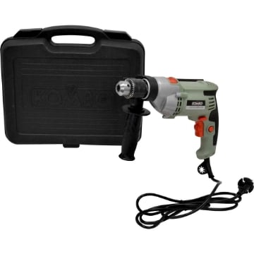 KIT VALIGETTA + TRAPANO A PERCUSSIONE 230V/50HZ -1050 W MANDIRNO IN ACCIAIO,MURO,FERRO,LEGNO - KOMBO