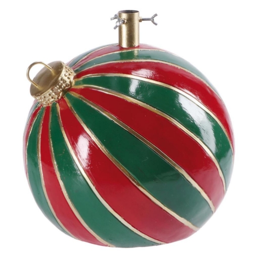 MAURY'S BASE SUPPORTO ALBERO DI NATALE CON PALLINA ROSSA E VERDE Ø 42X44H CM OKX