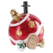 MAURY'S BASE SUPPORTO ALBERO DI NATALE CON PALLINA A CASETTA CON PUPAZZO DI NEVE Ø 33X43H CM OKX