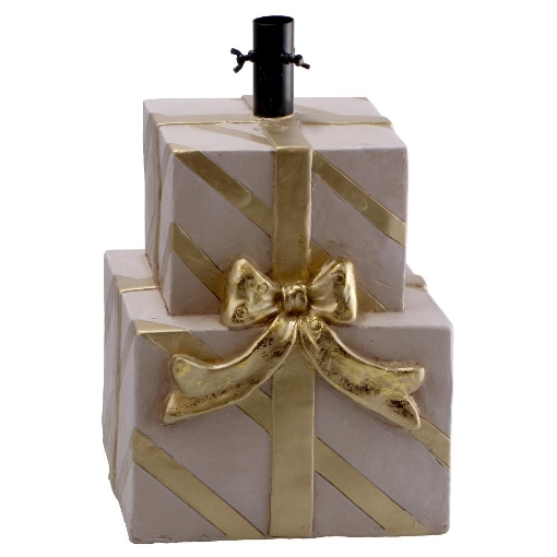 MAURY'S BASE SUPPORTO ALBERO DI NATALE CON PACCHI REGALO PIÙ FIOCCO DIMENSIONI 34X32X46H CM OKX