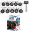 CATENA LUMINOSA A ENERGIA SOLARE CON 10 LANTERNE X 8 MT IN COLORAZIONE NERA 