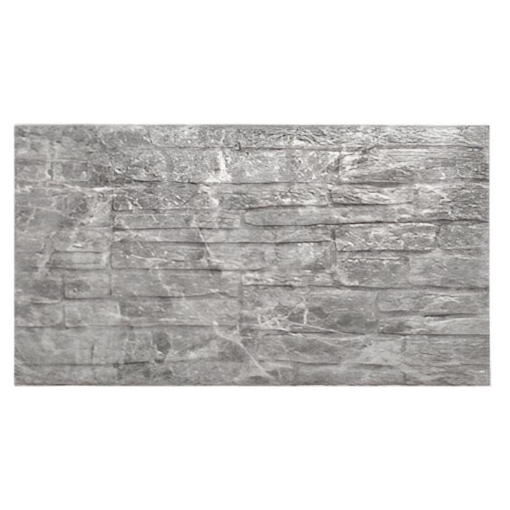 CARTA ADESIVA IN POLIETILENE ESPANSO EFFETTO MATTONCINI 3D COLORE GRIGIO DIMENSIONI 77X70 CM