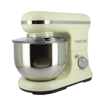 HIGH-TECH IMAPASTATRICE PLANETARIA CON CESTELLO IN ACCIAIO CAPIENZA 5L 1200W - COLORE CREMA 