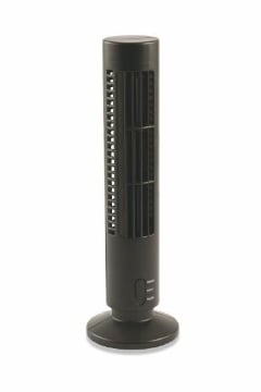 VENTILATORE TORRETTA USB NERO PER SCRIVANIA DA TAVOLO 10XH33 CM